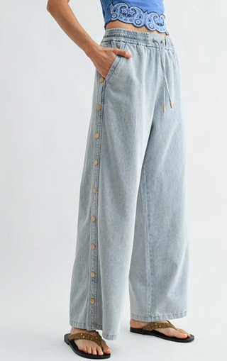 RYDER DENIM TRACK PANTS