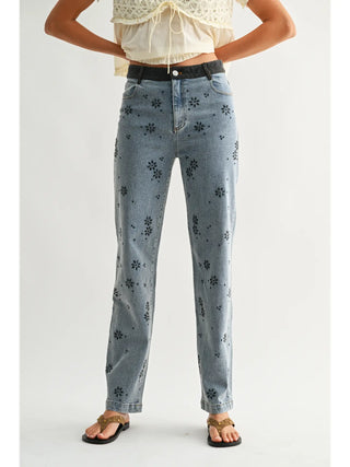 DIXIE FLORAL JEANS