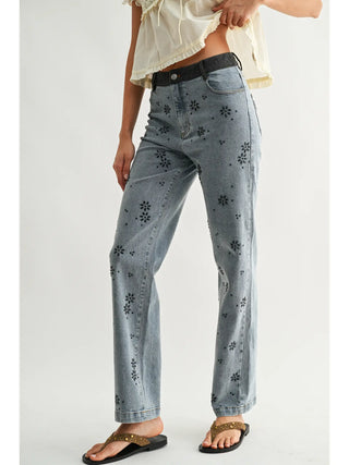 DIXIE FLORAL JEANS