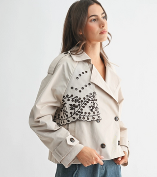 VIVIENNE EMBROIDED TRENCH JACKET