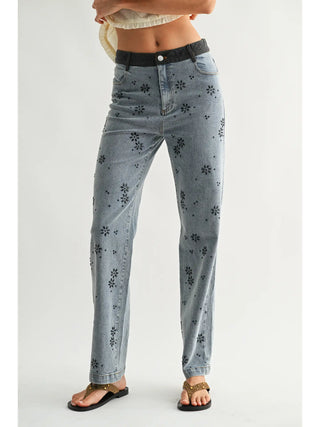 DIXIE FLORAL JEANS