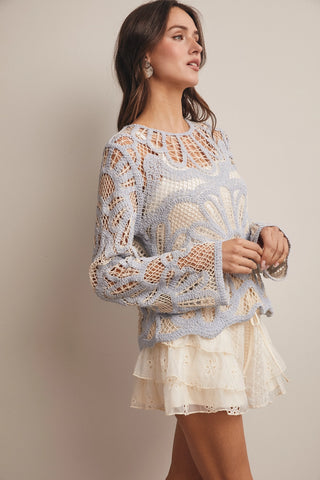 VALENCIA CROCHET SWEATER