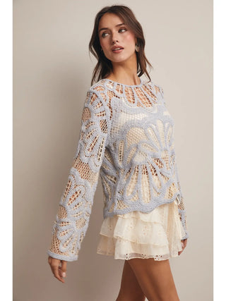 VALENCIA CROCHET SWEATER