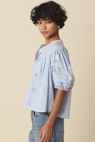 TILLY EYELET BUBBLE BLOUSE