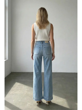 ARDEN HIGH-RISE STRAIGHT LEG JEANS