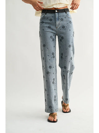DIXIE FLORAL JEANS