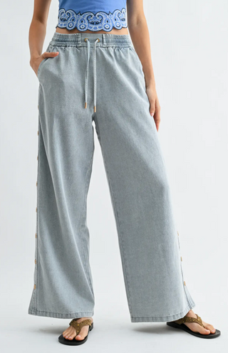RYDER DENIM TRACK PANTS