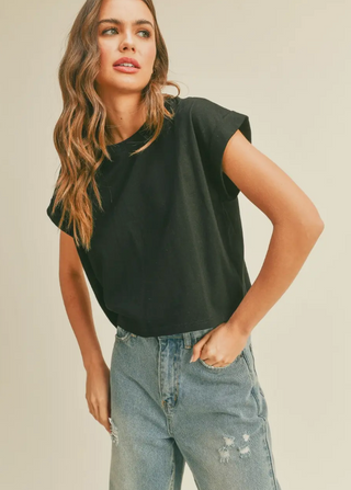 EMMA CUFFED TEE