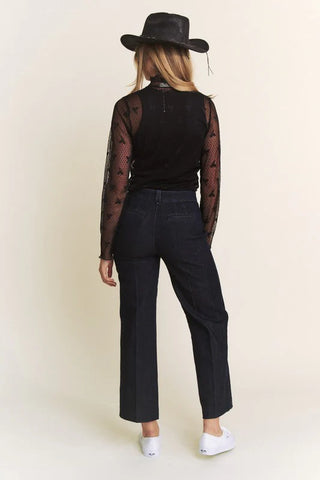 CARLI BOW MESH TOP