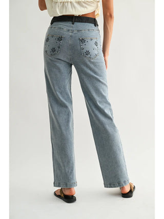 DIXIE FLORAL JEANS
