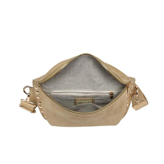 GWEN STUDDED SUEDE BELT BAG