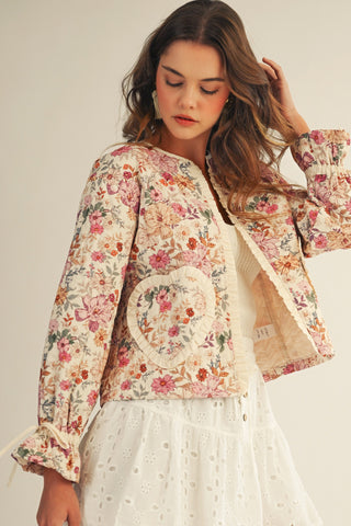 ADRIANA FLORAL HEART JACKET