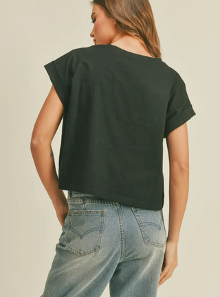 EMMA CUFFED TEE