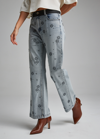 DIXIE FLORAL JEANS