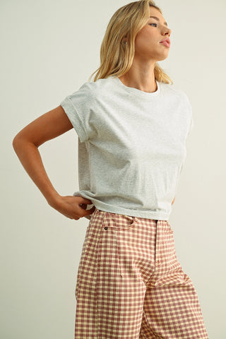 EMMA CUFFED TEE
