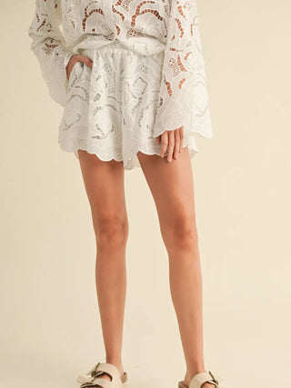 DAISY EYELET SHORTS