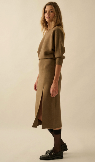 OLIVIA RIBBED SWEATER DRESS