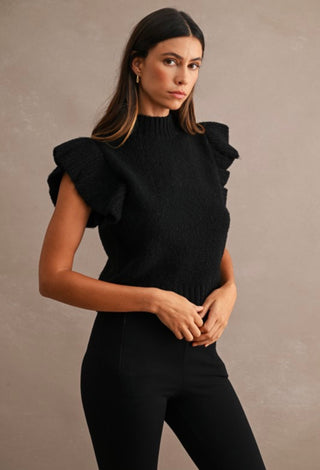 LILY RUFFLED SWEATER