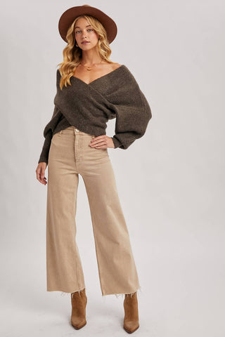 ALESSIA WRAP SWEATER
