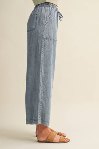 LIVVY DRAWSTRING DENIM JEANS