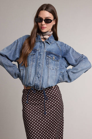 DYLAN DRAWSTRING DENIM JACKET