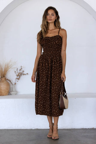 REBECCA DITSY FLORAL SMOCKED DRESS