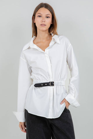 MAXINE BELTED BLOUSE