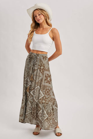 SAYLOR BANDANA MAXI SKIRT