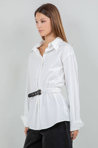 MAXINE BELTED BLOUSE