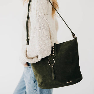 ROSEMARY SUEDE BUCKET BAG