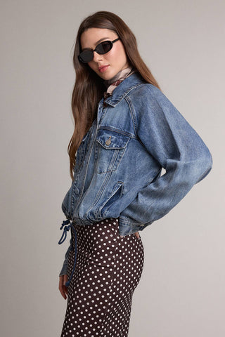 DYLAN DRAWSTRING DENIM JACKET