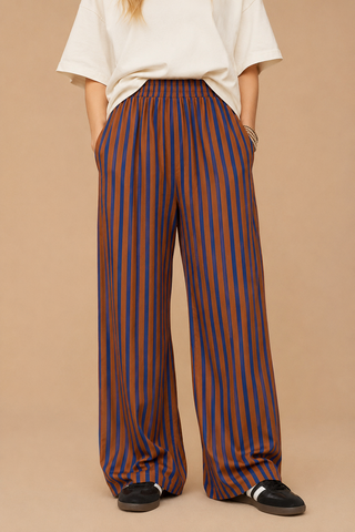 BOWIE STRIPED WIDE LEG PANT