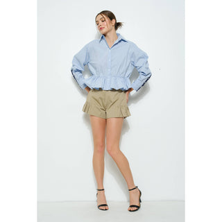 JULIANA PEPLUM BLOUSE