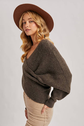 ALESSIA WRAP SWEATER