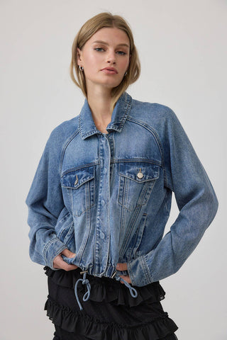 DYLAN DRAWSTRING DENIM JACKET