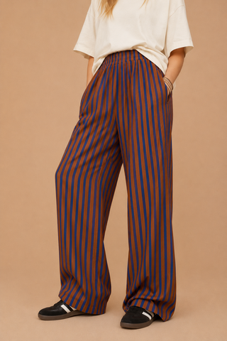 BOWIE STRIPED WIDE LEG PANT