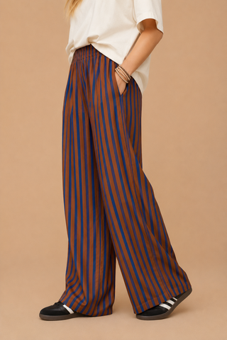 BOWIE STRIPED WIDE LEG PANT