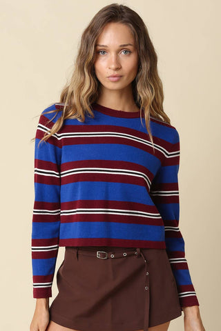 AVERY STRIPE KNIT SWEATER