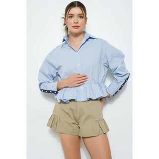 JULIANA PEPLUM BLOUSE