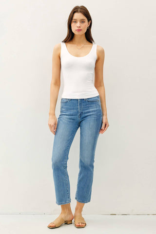 EMILIA SCOOP NECK JERSEY TANK