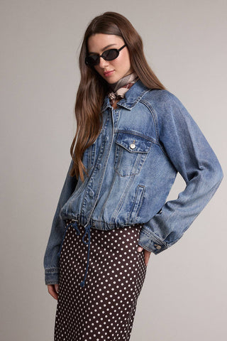 DYLAN DRAWSTRING DENIM JACKET