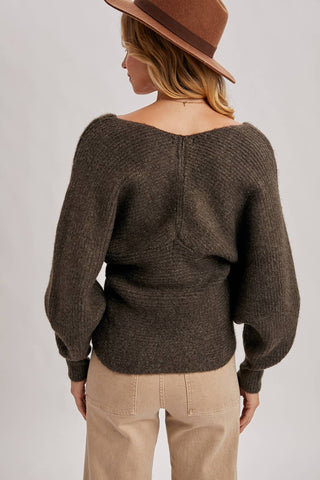 ALESSIA WRAP SWEATER