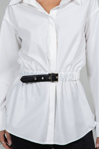 MAXINE BELTED BLOUSE