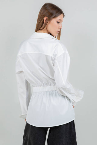 MAXINE BELTED BLOUSE