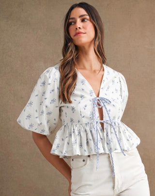 VICTORIA DITSY FLORAL TOP