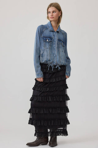 DYLAN DRAWSTRING DENIM JACKET
