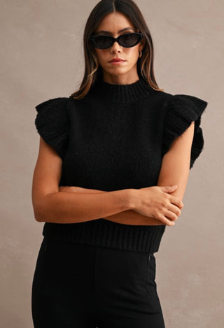 LILY RUFFLED SWEATER