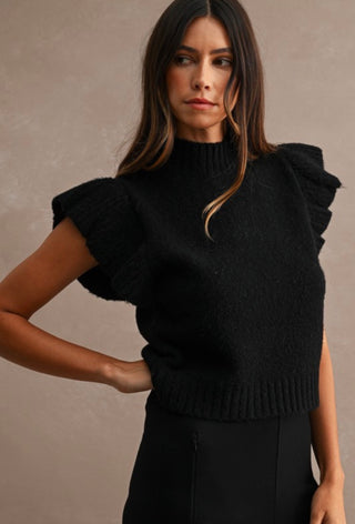 LILY RUFFLED SWEATER