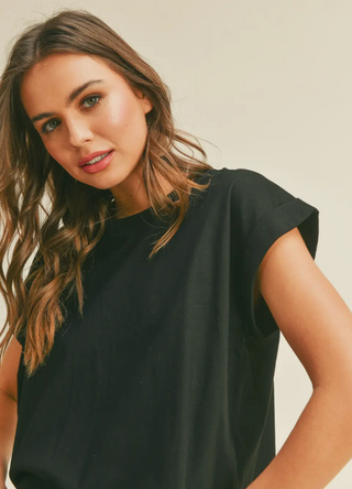 EMMA CUFFED TEE
