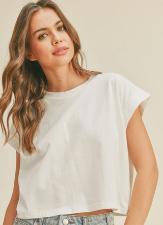 EMMA CUFFED TEE